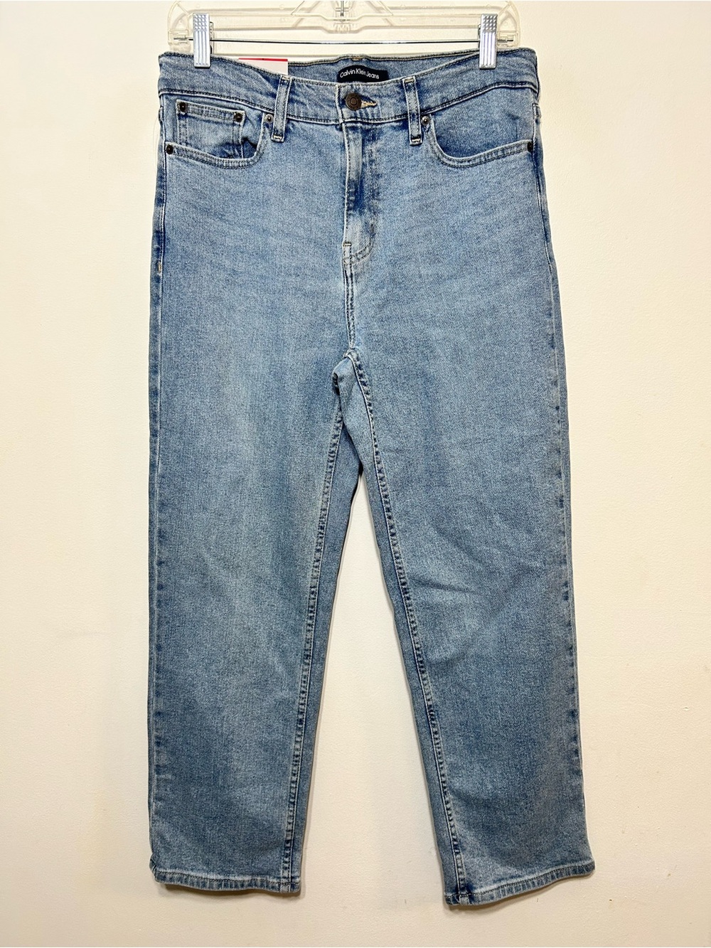 New! Calvin Klein Jeans High Rise Straight Leg Jeans Womens Size 8 - Picture 4 of 9